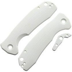 GHL-WHT G10 HANDLES W B/SPACER White Size: L